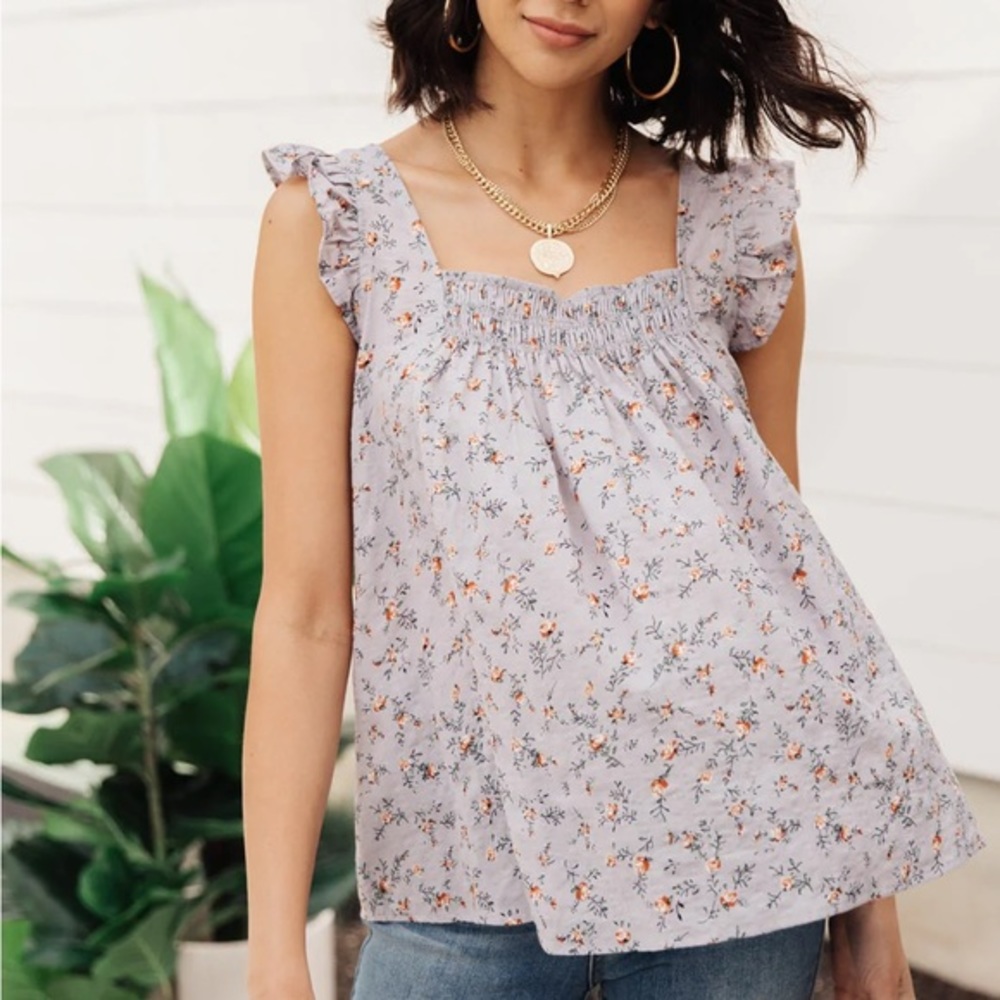 TREVI TANK IN BLUE LAVENDER